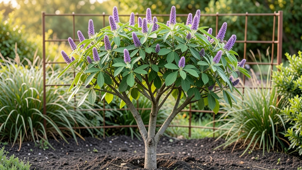 Single-Trunk Vitex Tree: Year-Round Pruning for Lush, Frost-Resistant Growth