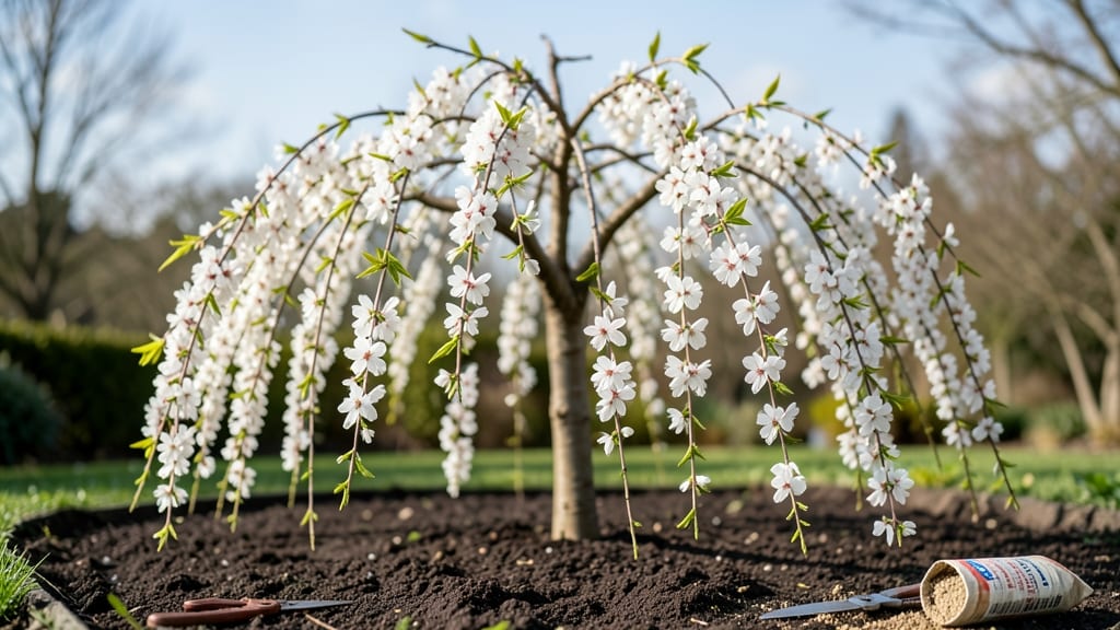 Prunus Snow Fountain Weeping Cherry Tree: Year-Round Pruning for Graceful Growth