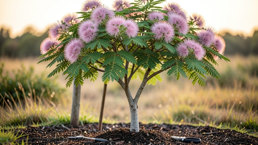 Mimosa Tree Blossoms: Pacific Northwest-Friendly Year-Round Color