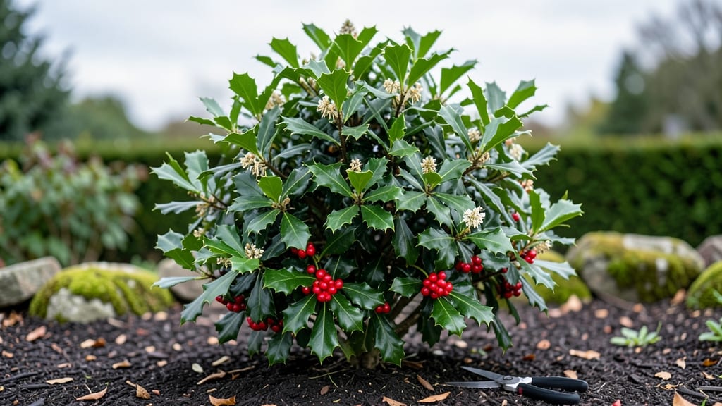 Oak Leaf Holly Tree: Year-Round Evergreen Structure With Minimal Pruning