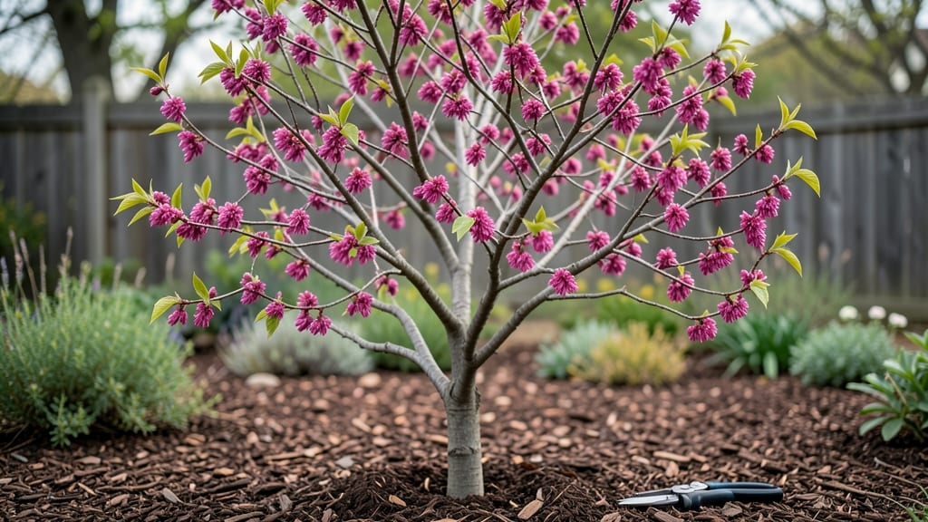 Oklahoma Redbud Tree in Summer: Lush Green Canopy and Hidden Spring Blooms