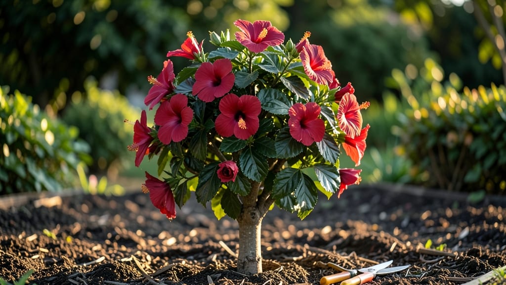 Hibiscus Topiary Tree: Bold Year-Round Color With Minimal Pruning