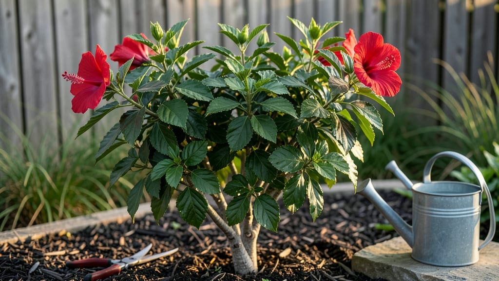 Red Tree Rose of Sharon Pruning: Year-Round Blooms With 3 Simple Cuts
