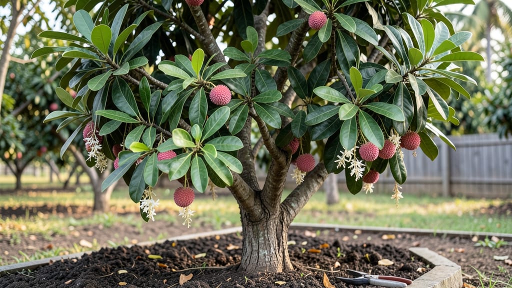 Full Grown Lychee Tree: Year-Round Fruit Harvest in Containers