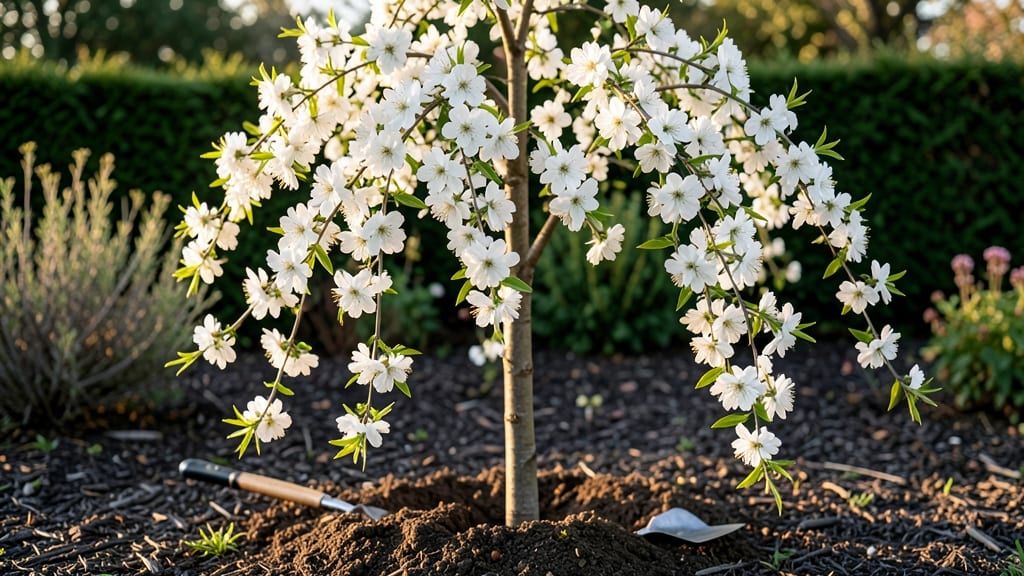 White Peach Blossom Tree: Fragrant Spring Canopy in Containers