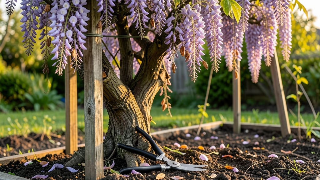 How to Grow Wisteria Into a Tree: Prune for Strong Trunk and Skyward Growth